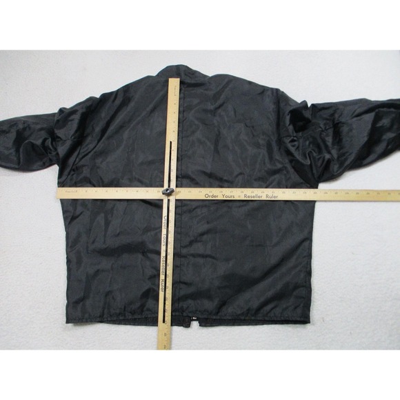 Vanson Leathers Jacket Mens Large Black Zip-In Liner Windbreaker Nylon Mesh - Picture 6 of 9